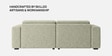 Sophisticated Comfort 2 Seater RHS Sofa In Cream Colour