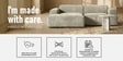 Sophisticated Comfort 2 Seater RHS Sofa In Light Grey Colour
