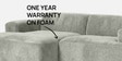 Sophisticated Comfort 2 Seater RHS Sofa In Light Grey Colour