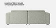 Sophisticated Comfort 2 Seater RHS Sofa In Light Grey Colour