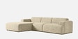Sophisticated Comfort 3 Seater RHS Sofa In Beige Colour