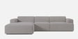 Sophisticated Comfort 3 Seater RHS Sofa In Dark Grey Colour