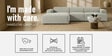 Sophisticated Comfort 3 Seater RHS Sofa In Grey Colour