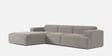 Sophisticated Comfort Corduroy 2 Seater RHS Sofa In Dark Grey Colour