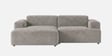 Sophisticated Comfort Corduroy 2 Seater RHS Sofa In Grey Colour