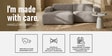 Sophisticated Comfort Corduroy 2 Seater RHS Sofa In Grey Colour