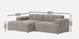 Sophisticated Comfort Corduroy 2 Seater RHS Sofa In Grey Colour