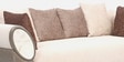Sorrento Velvet 3 Seater Sofa in Textured Beige Colour