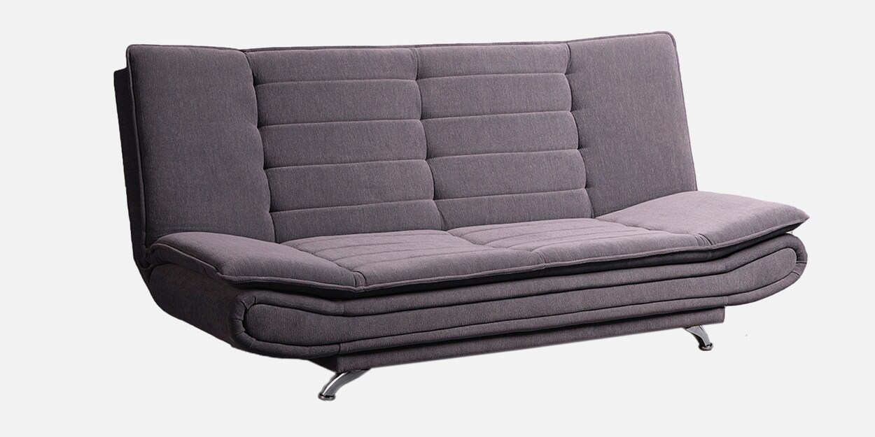 Buy Sofabed Solid Wood Convertible Sofa Cum Bed in Ash Grey Finish