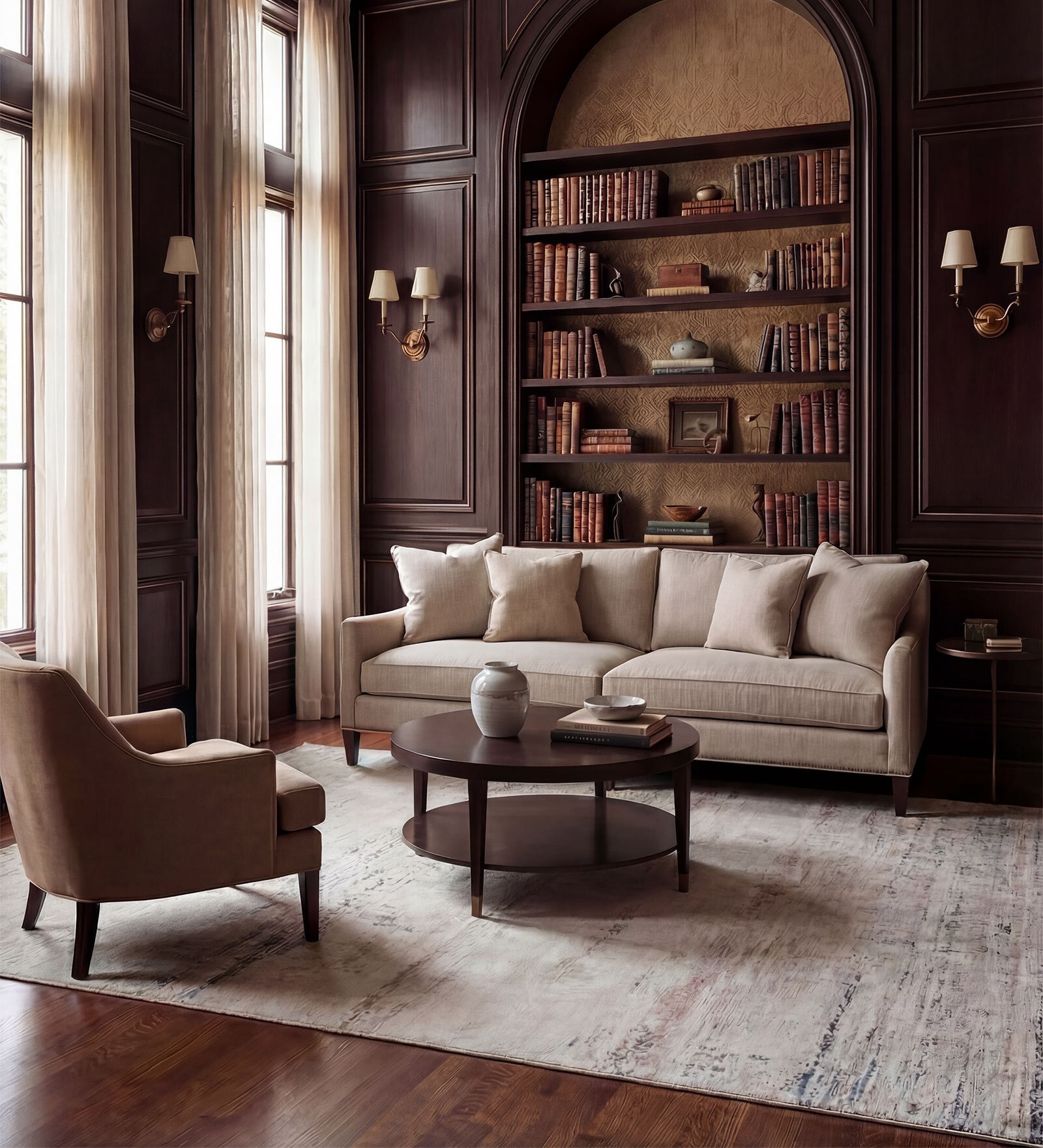 Soft Abstract Rug 8X11 ft| Siam Blue & White Carpet