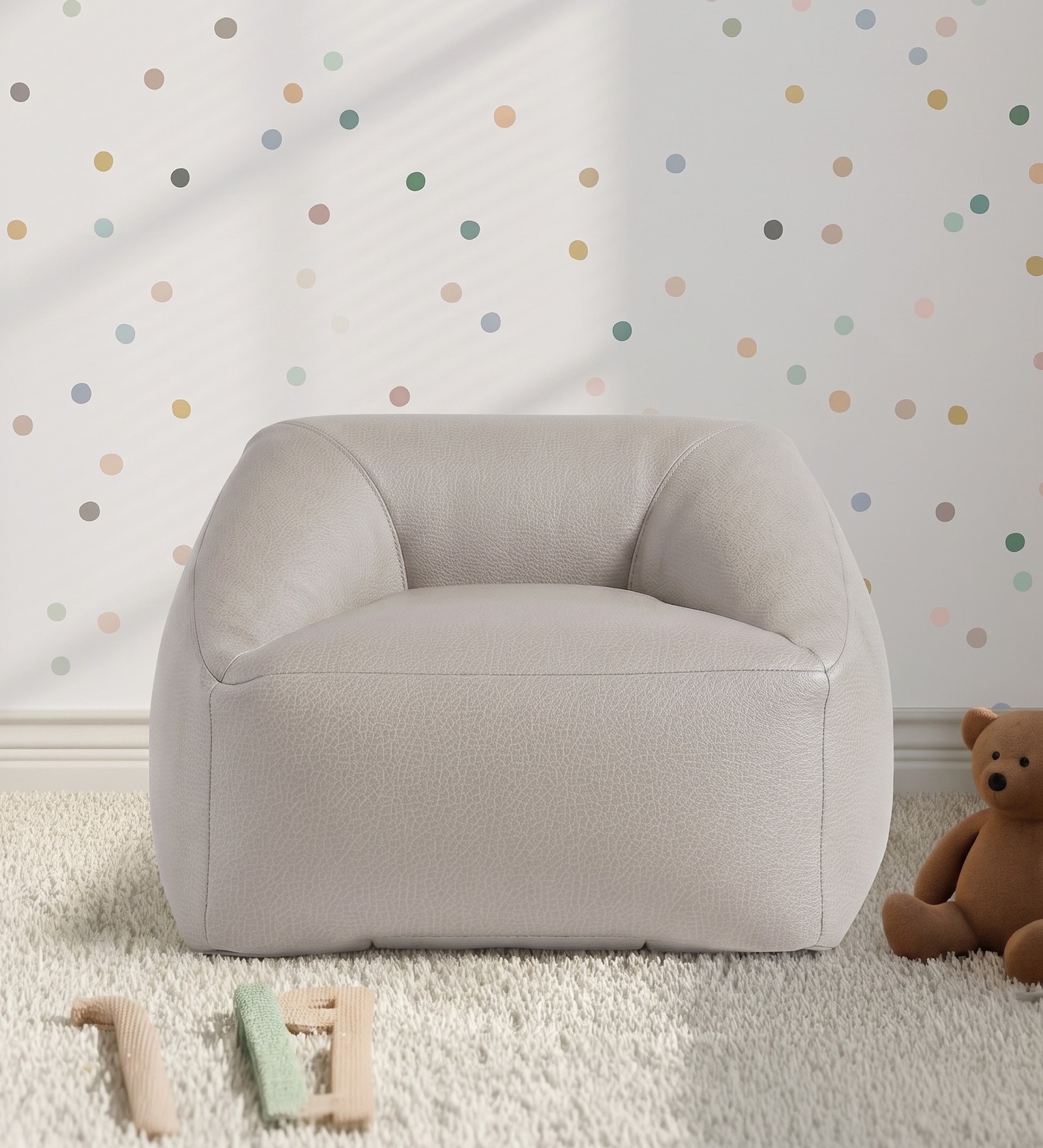 Soft Sage Corduroy Boucle Kids Sofa