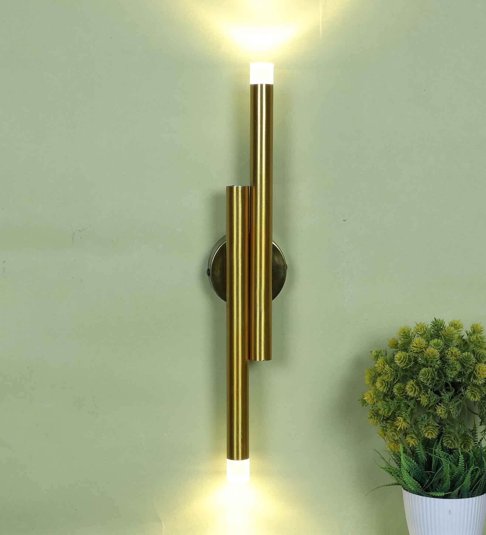 Solace Gold Iron Wall Light  | Inbuilt LED | 
