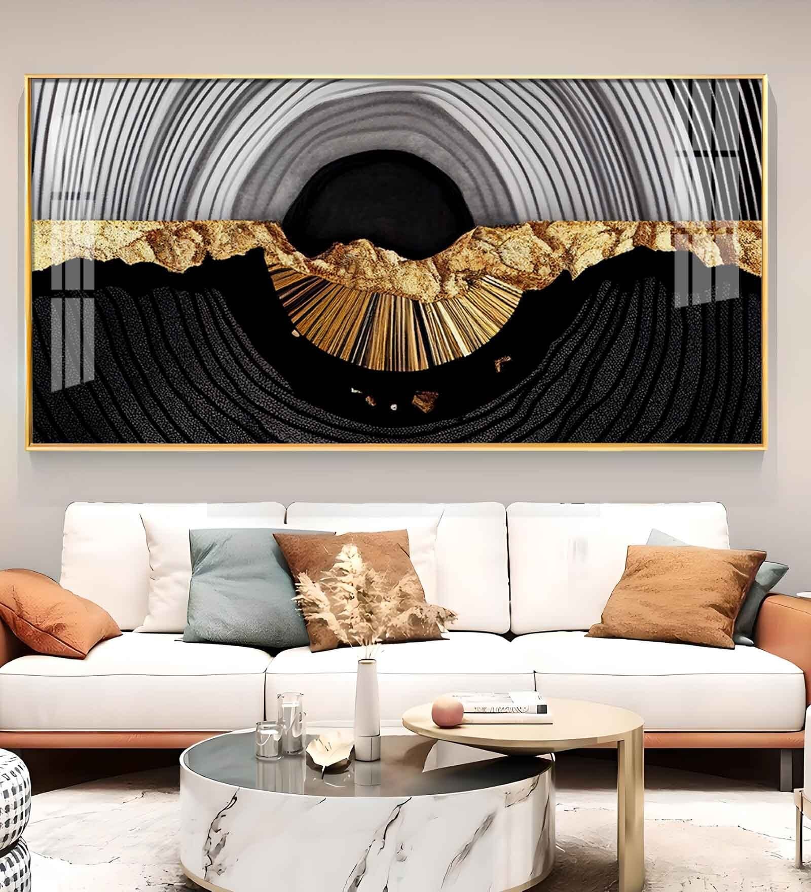 Solar Essence Glass Finish Horizontal Wall Art