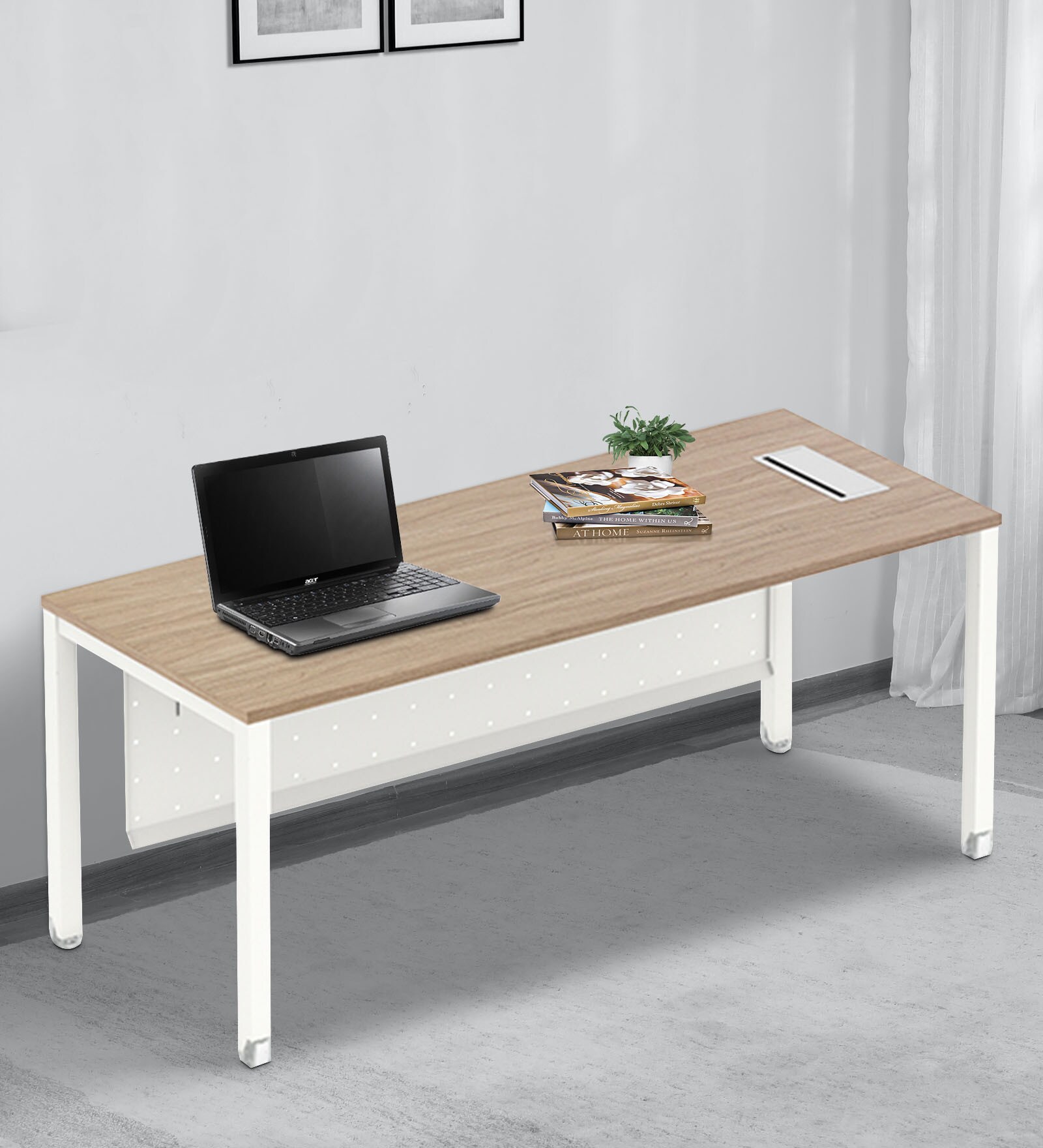 Buy SOS Liteoffice Executive Table in Persian Walnut Colour by
