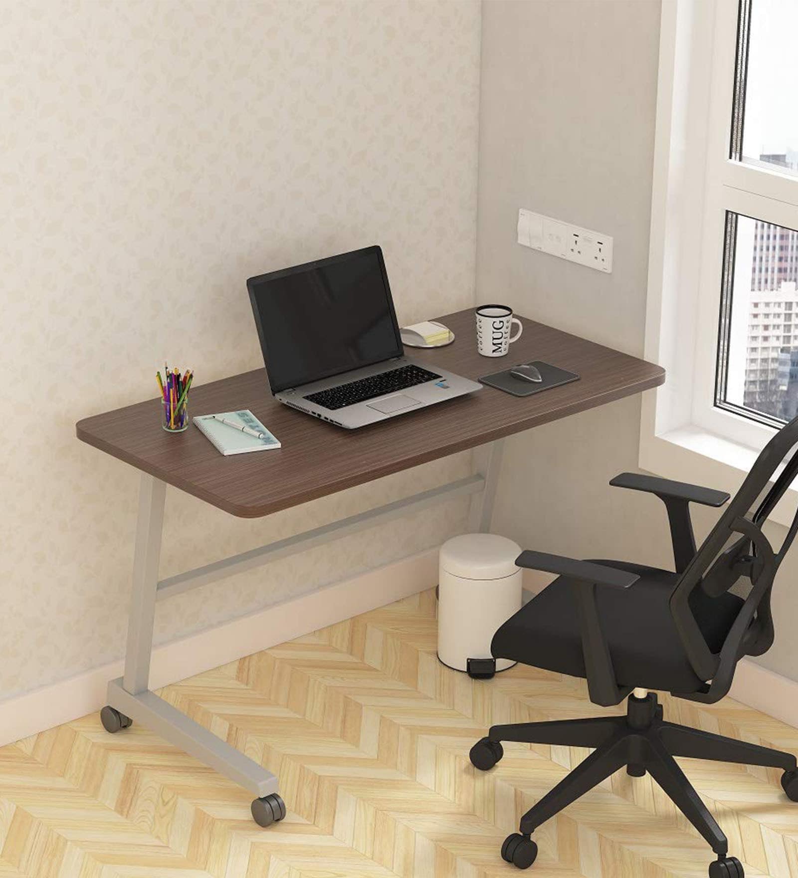 Buy Writing Table in Lorraine Walnut Finish at 18 OFF by Spacewood