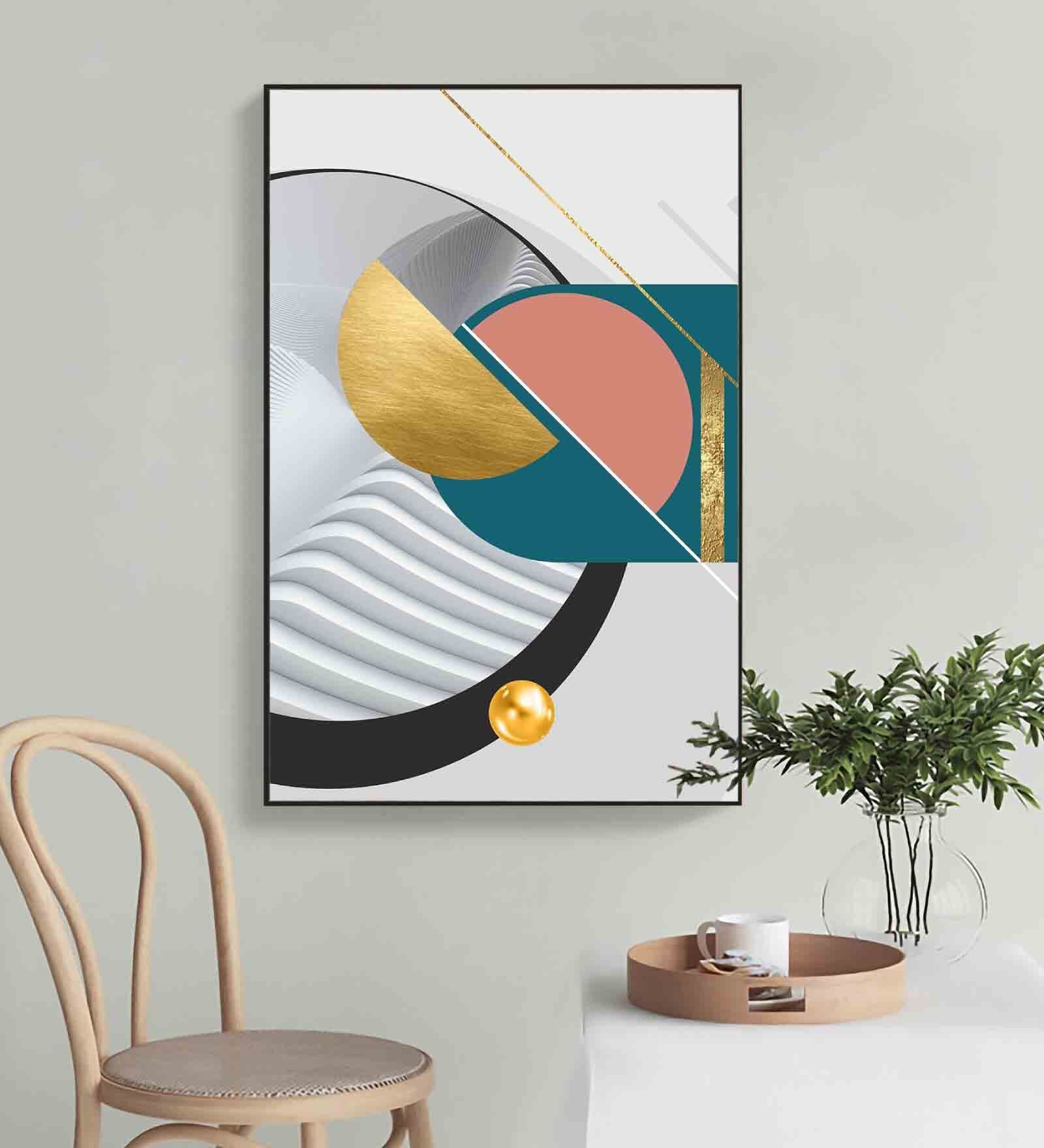 Soulful Multicolour Engineered Wood Framed Canvas Wall Painting