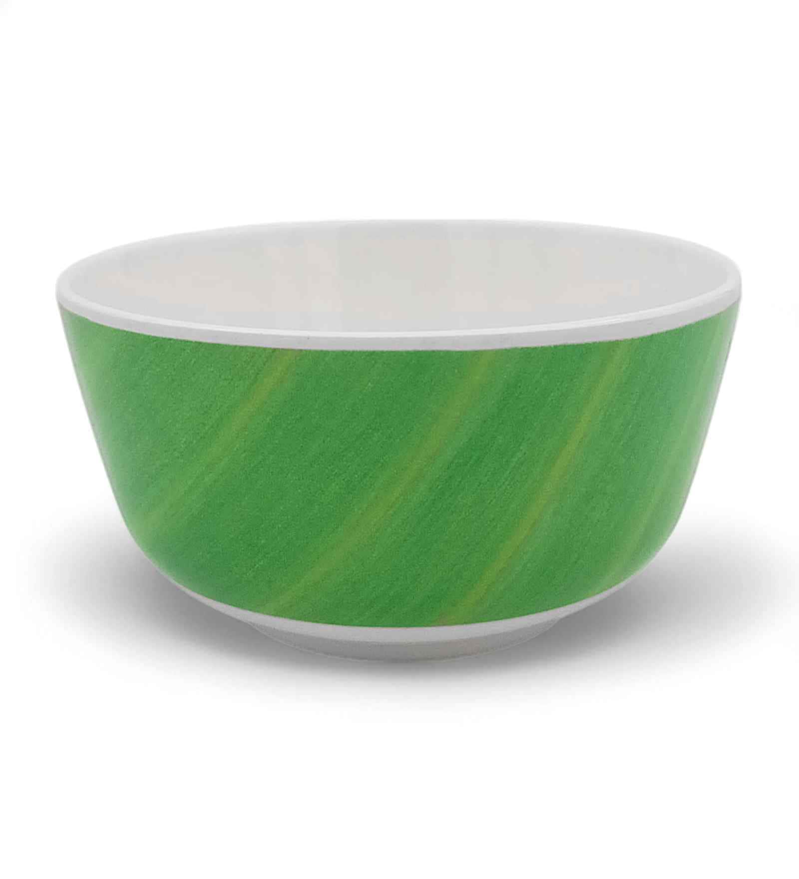 Soup Bowl Set -BANANA LEAF WHITE (4.5") , Stain Free, Glazed Finish, Pure Melamine ,6 Nos.