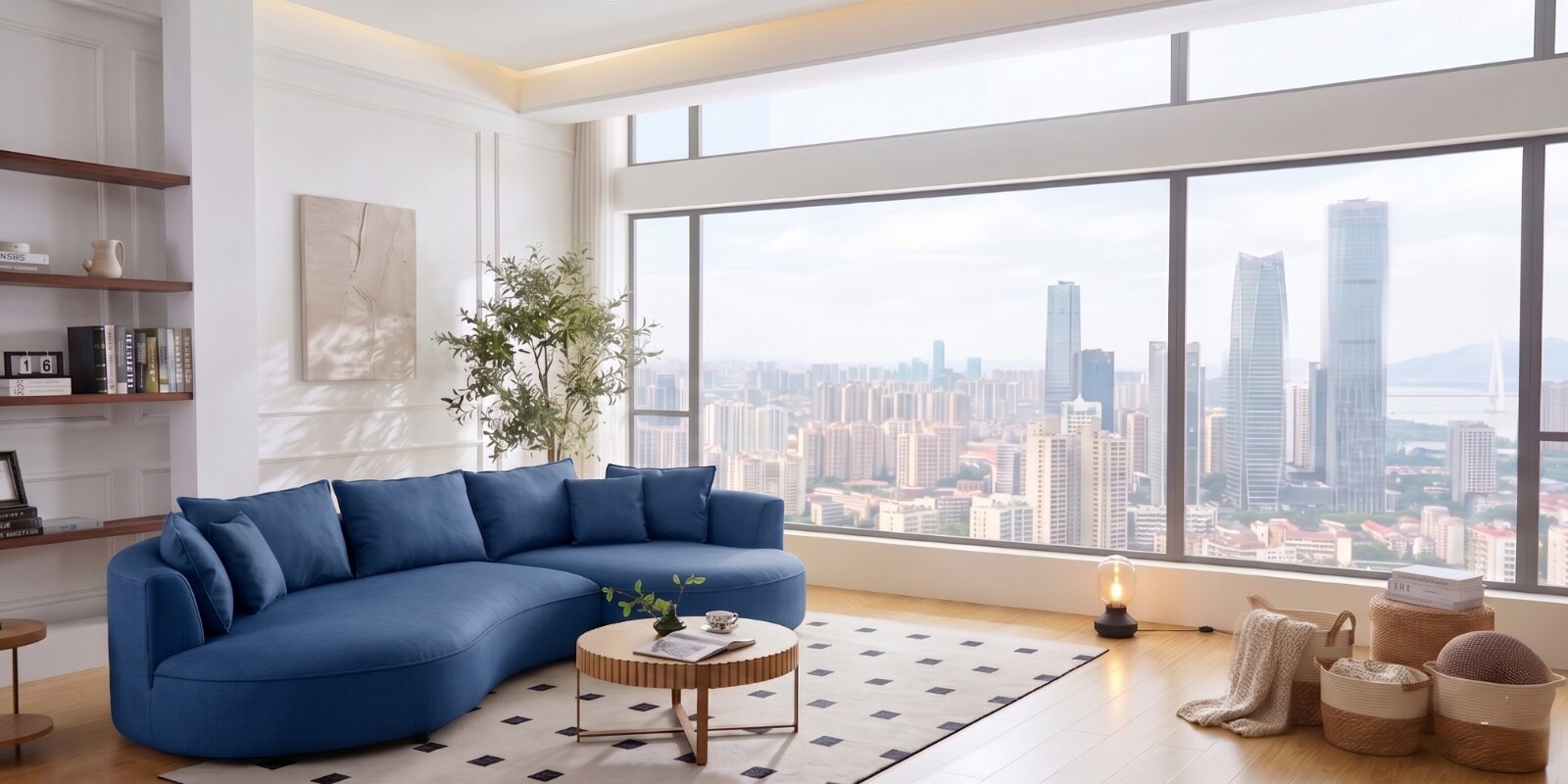 Solstice Modular Sofa In Blue Color