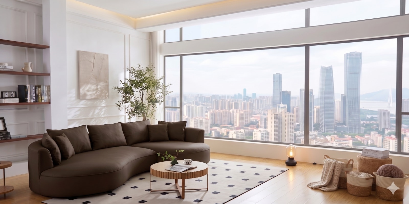 Solstice Modular Sofa In Dark Brown Color