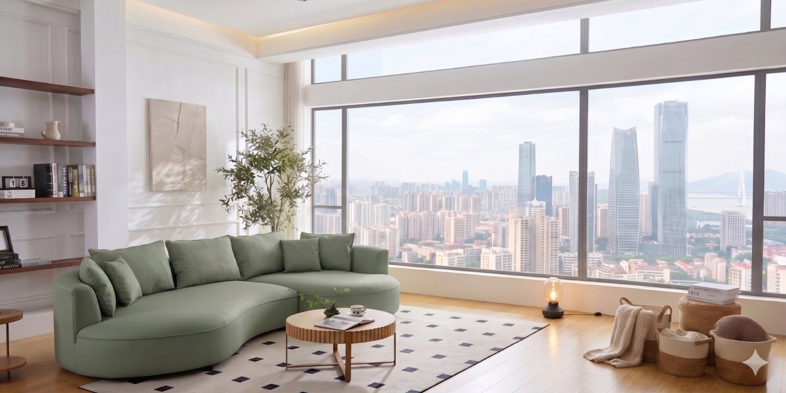 Solstice Modular Sofa In Frosty Green Color