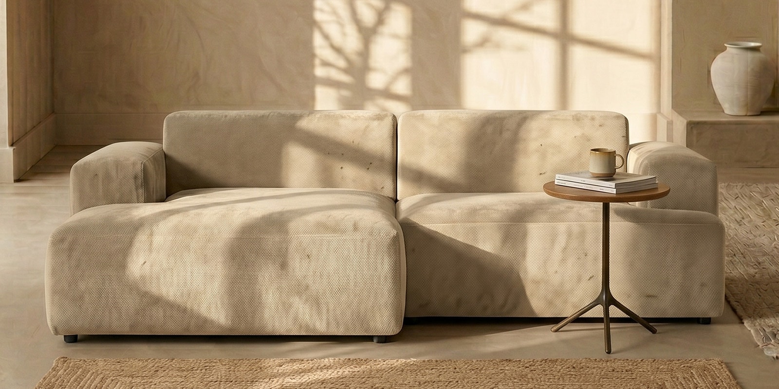 Sophisticated Comfort 2 Seater RHS Sofa In Mouse Grey Colour