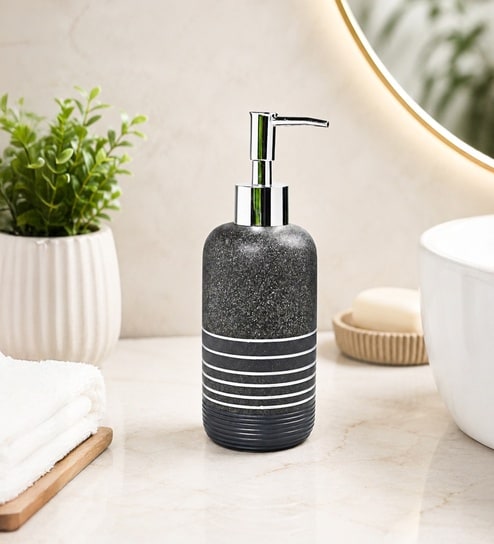 Grey Polyplastic Soap Dispenser