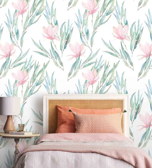 Soft N Subtle Blooms (48X30In) Self-Adhesive Wallpaper