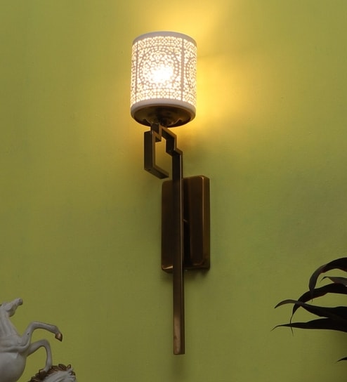 Solace Gold & Mild Steel Wall Light