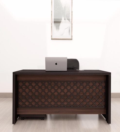 Buy Brown Meridian Desk For Office At Durian