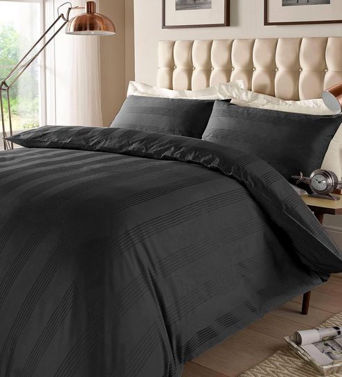 Buy Solid 90 X 108 Inch Cotton Satin 400 Tc Queen Size Duvet Cover