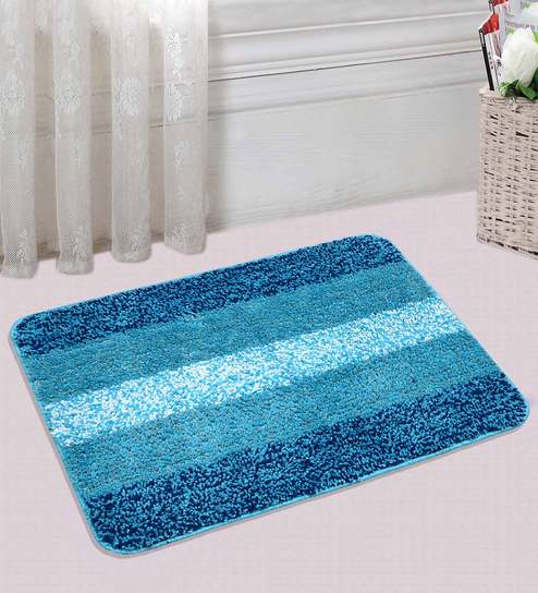 turquoise bath mat set