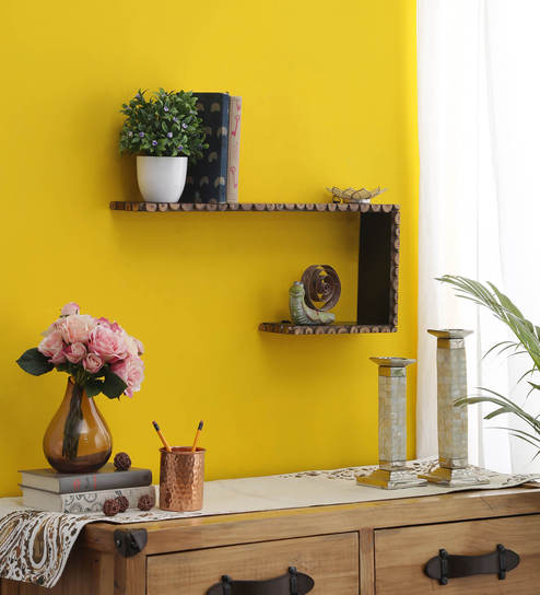 Buy Solid Wood Floating Wall Shelf By Dream Arts Online Novelty