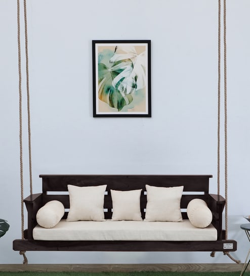 Solid Wood Swing In Darkwalnut Finish