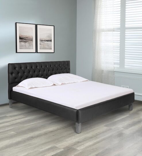 Pepperfry upholstered store bed