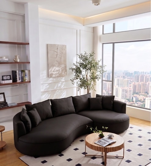 Solstice Modular Sofa In Black Color