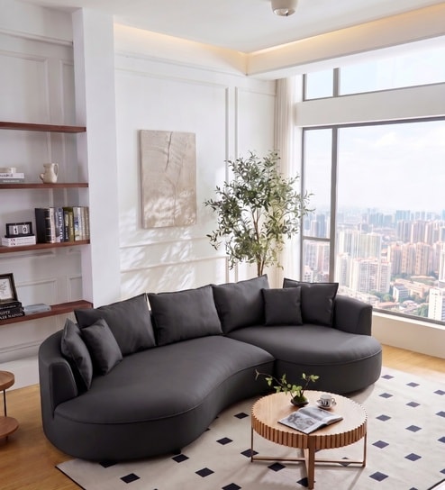 Solstice Modular Sofa In Dark Grey Color