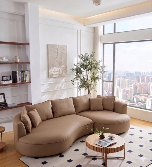 Solstice Modular Sofa In Light Brown Color