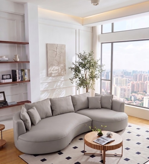 Solstice Modular Sofa In Light Grey Color