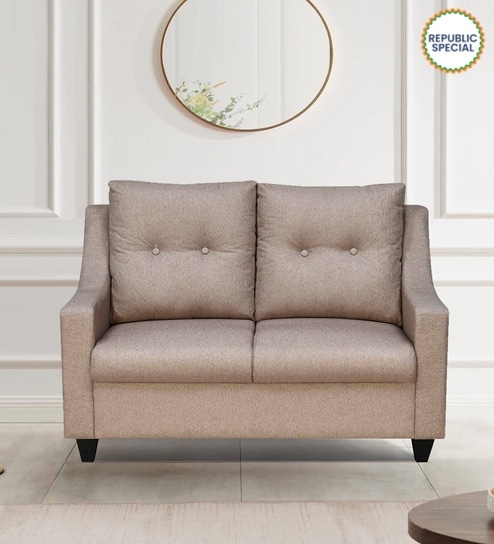 Soma Fabric 3 Seater Sofa in Brown Colour