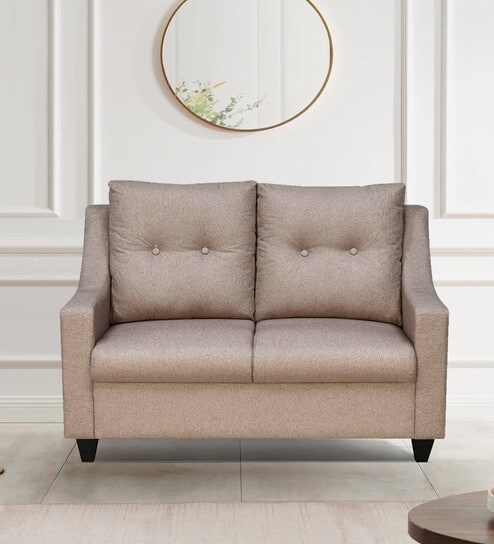 Soma Fabric 3 Seater Sofa in Brown Colour