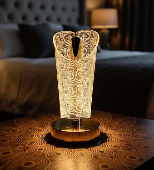 3 in1 Touch Control 3D Acrylic LED Cordless Plugin Night Lamp