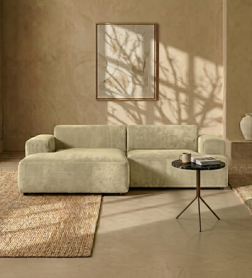 Sophisticated Comfort 2 Seater RHS Sofa In Beige Colour