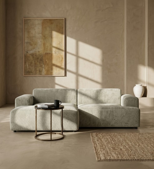 Sophisticated Comfort 2 Seater RHS Sofa In Cream Colour