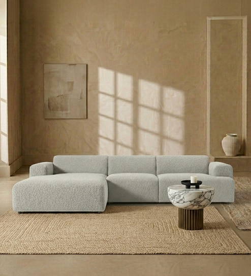 Sophisticated Comfort 3 Seater RHS Sofa In Grey Colour