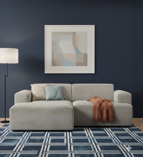 Sophisticated Comfort Corduroy 2 Seater RHS Sofa In Grey Colour-image-23