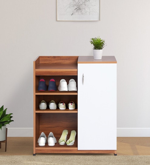 Soren Shoe Cabinet in Teak Finish