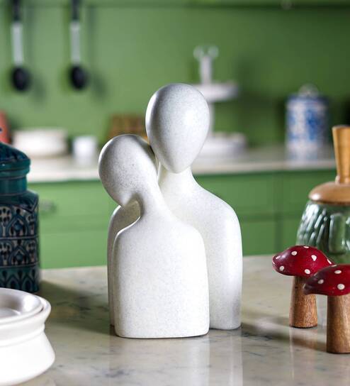 Soulmates White Resin (Pack Of 2) Figurine