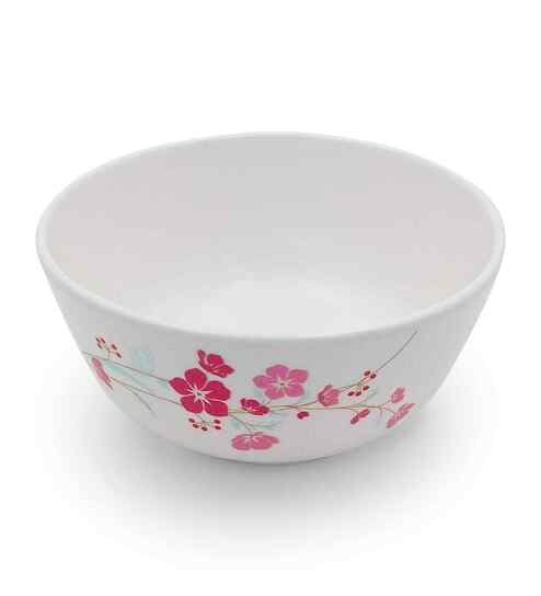 Soup Bowl Set - Pink Aura (4.5") , Stain Free, Glazed Finish, Pure Melamine ,6 Nos.