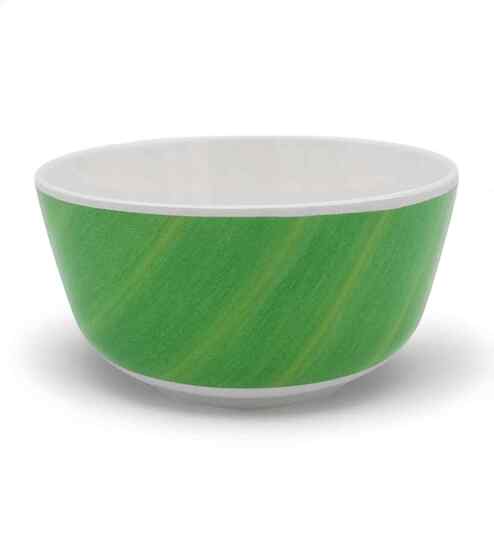 Soup Bowl Set -BANANA LEAF WHITE (4.5") , Stain Free, Glazed Finish, Pure Melamine ,6 Nos.
