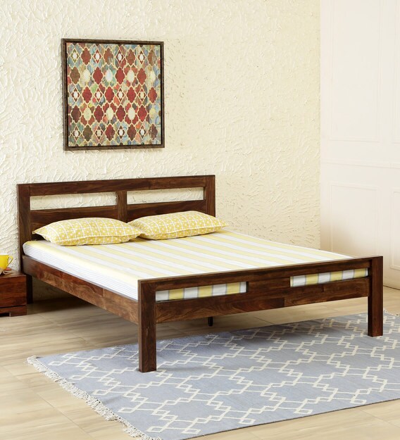 Buy Astoria Solid Wood King Size Bed In Provincial Teak Finish